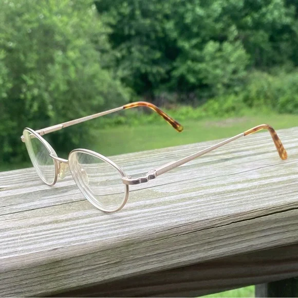 Liz Claiborne Frames Vintage made in Italy metal frames gold tone 53[]17 125 - Picture 5 of 12